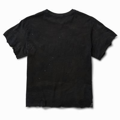 Artist Distressed Black Cycle Varsity Raw Tee