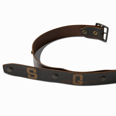 HANDMADE ADJUSTABLE LEATHER 50S PAINTED SGH BELT