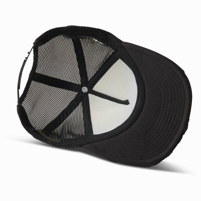 Artist Distressed Dirty Cream & Black Hat