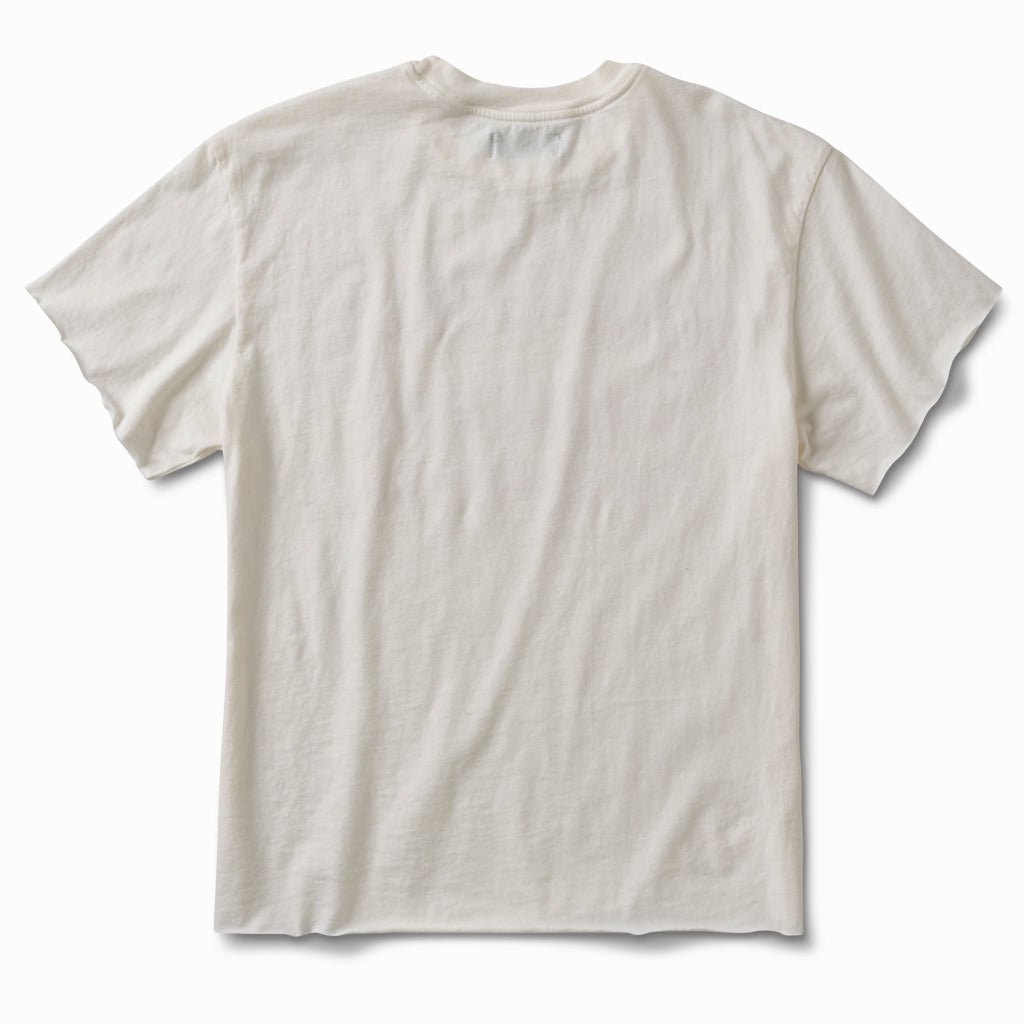 Off-white raw cut tee, back view