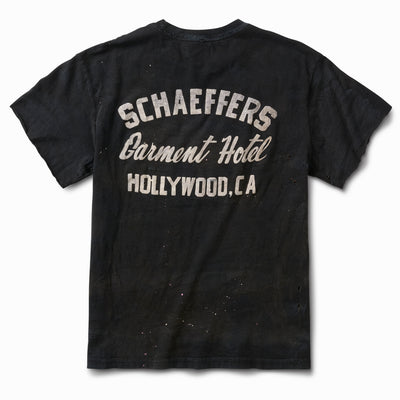 Artist Distressed Black Cycle Raw Tee