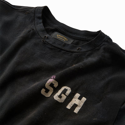 Artist Distressed Black Cycle Raw Tee