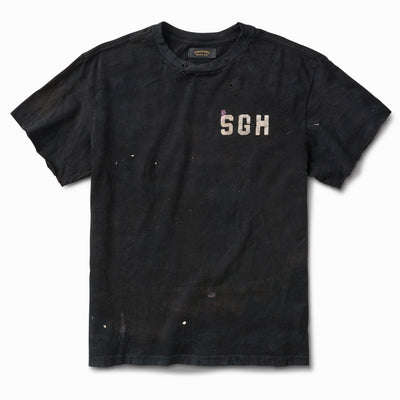Artist Distressed Black Cycle Raw Tee