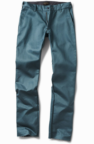 aqua teal Chino- tall straight - Schaeffer's Garment Hotel