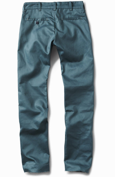 aqua teal Chino- tall straight - Schaeffer's Garment Hotel