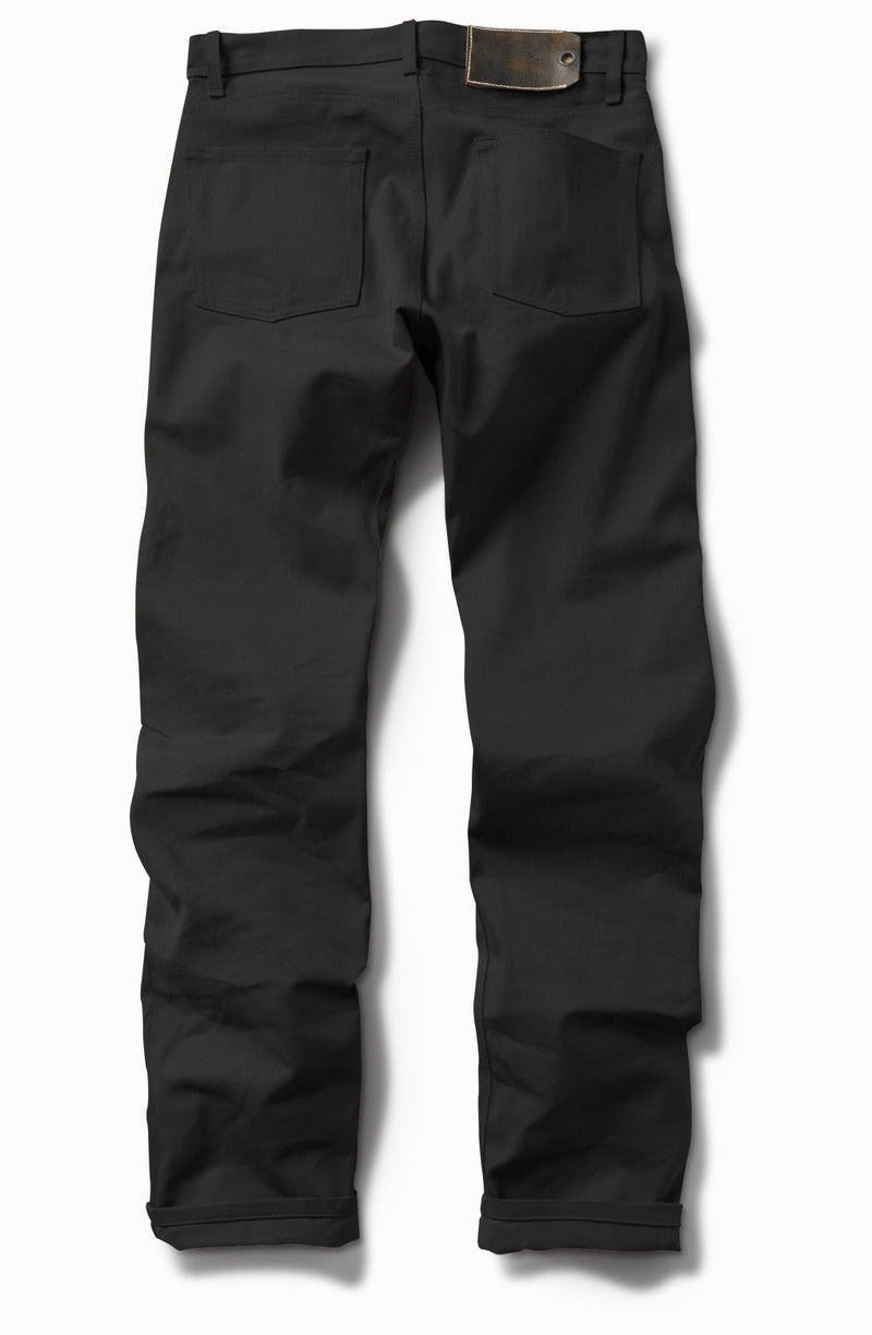 103 Double Front Black Japanese Stretch - Tall Rise Jean