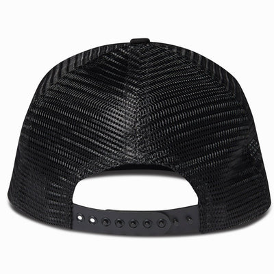 Custom trucker hat - black & gold - Schaeffer's Garment Hotel