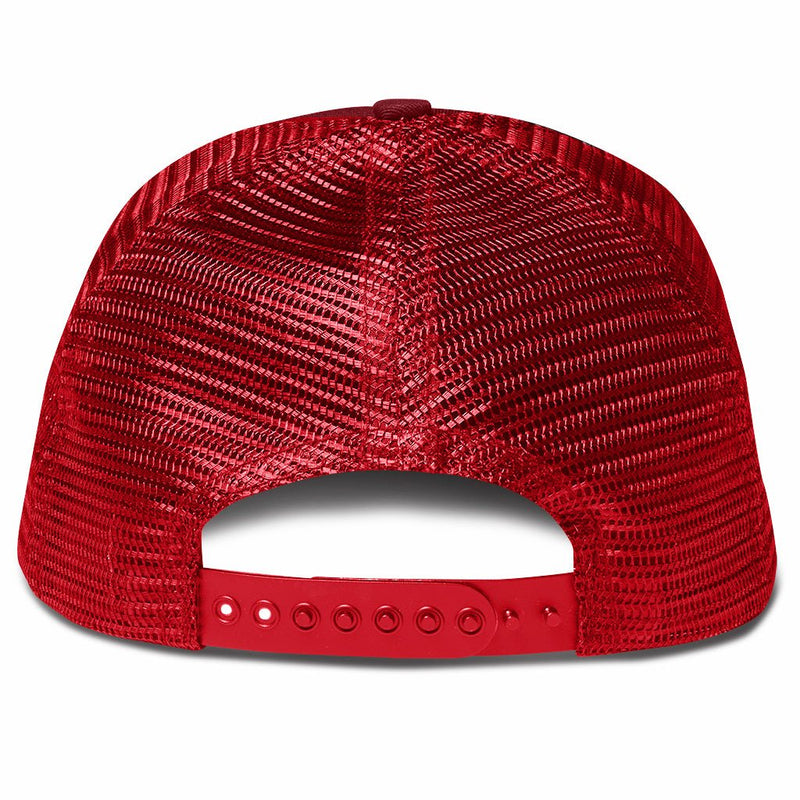 Custom trucker hat - Maroon & Red