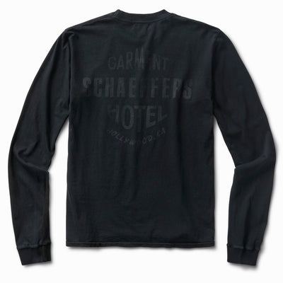 Ghost Logo Long Sleeve - Black - Schaeffer's Garment Hotel