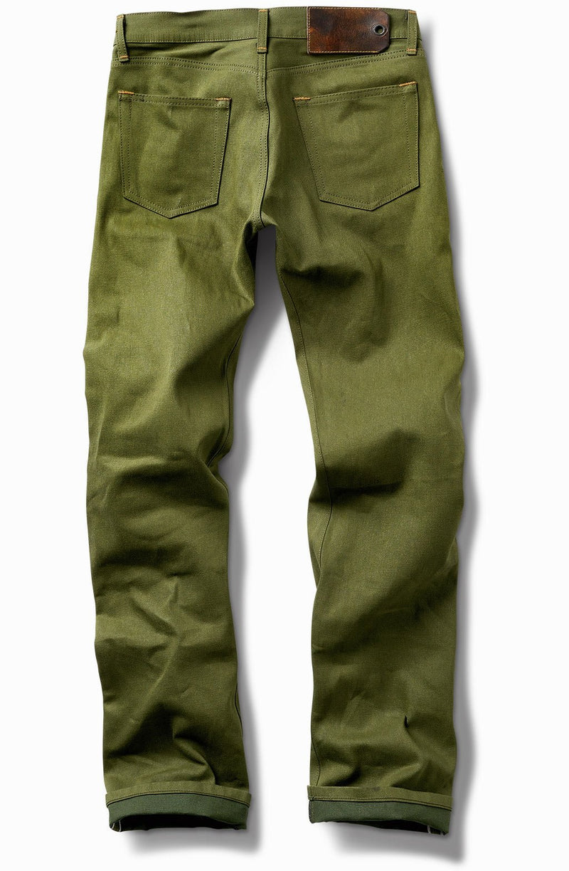 101 Double Dyed Green- Standard Rise Jean