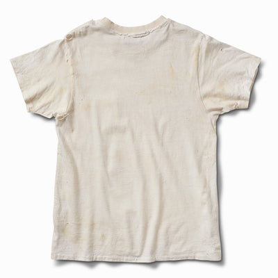 Hand Aged & Distressed Pocket Tee - Off White - Schaeffer's Garment Hotel