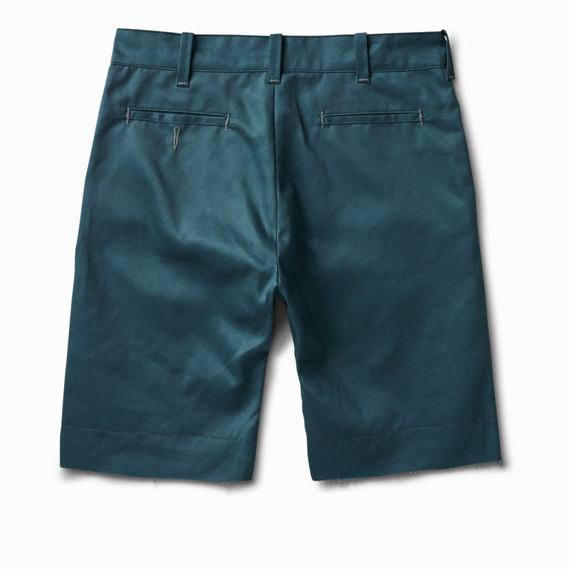 Japanese Chino Shorts - Waxed Aqua Teal