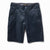 Japanese chino shorts - waxed indigo blue