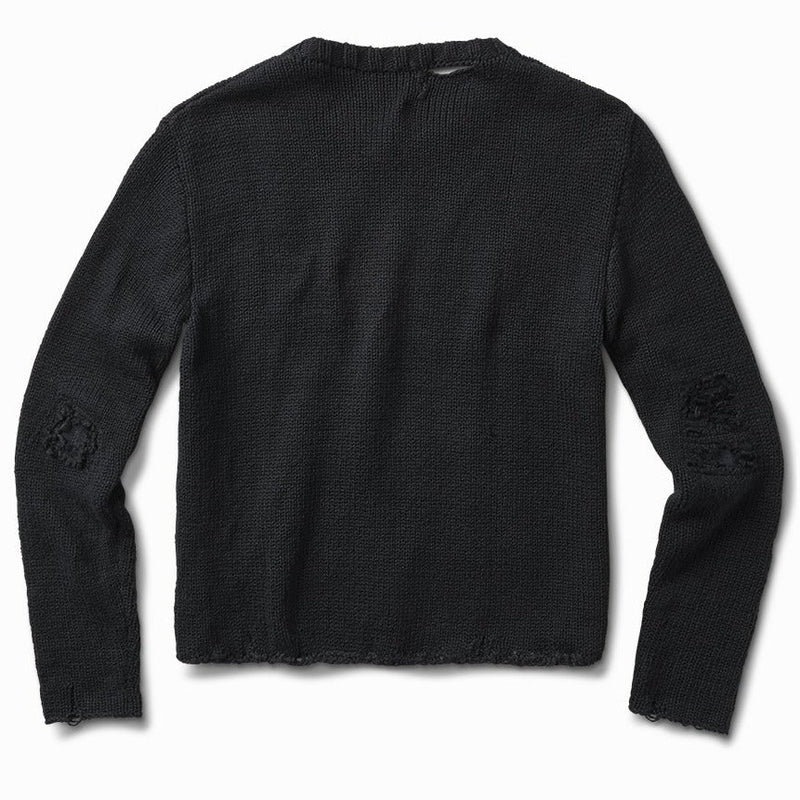 midnight twisted knit front pocket sweater