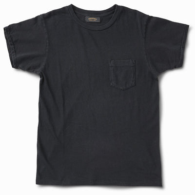 Ringspun 40s Pocket Tee - Worn Black - Schaeffer's Garment Hotel