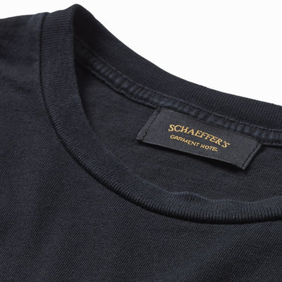 Ringspun 40s Pocket Tee - Worn Black - Schaeffer's Garment Hotel