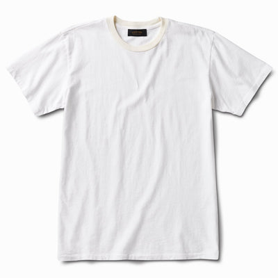 Ringspun Athletic Tee - White Wash White - Schaeffer's Garment Hotel