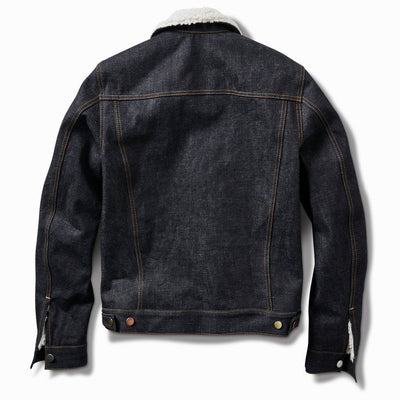 Shearling Denim Jacket - Rope Indigo - Schaeffer's Garment Hotel
