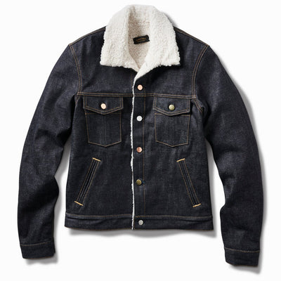 Shearling Denim Jacket - Rope Indigo - Schaeffer's Garment Hotel
