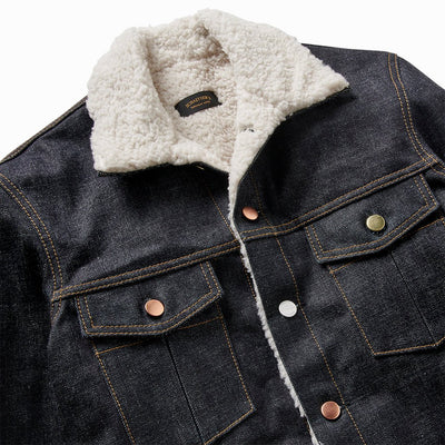 Shearling Denim Jacket - Rope Indigo - Schaeffer's Garment Hotel