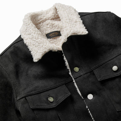 Shearling Denim Jacket - Sulphur Black - Schaeffer's Garment Hotel