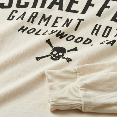 Skull & Bones Shop Long Sleeve - Off White - Schaeffer's Garment Hotel