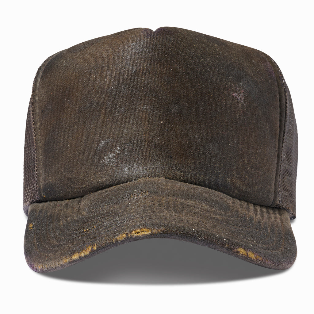 Artist Distressed oil aged whiskey trucker Hat