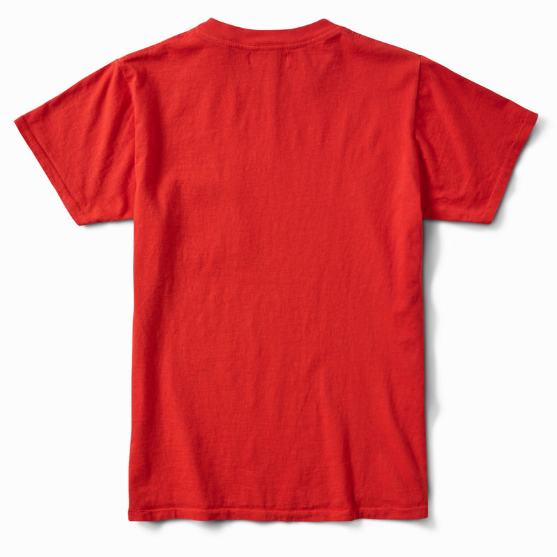 Ringspun 40s Pocket Tee - Sunburst Red
