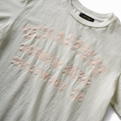 Cycle Varsity Pink cracked Print Tee