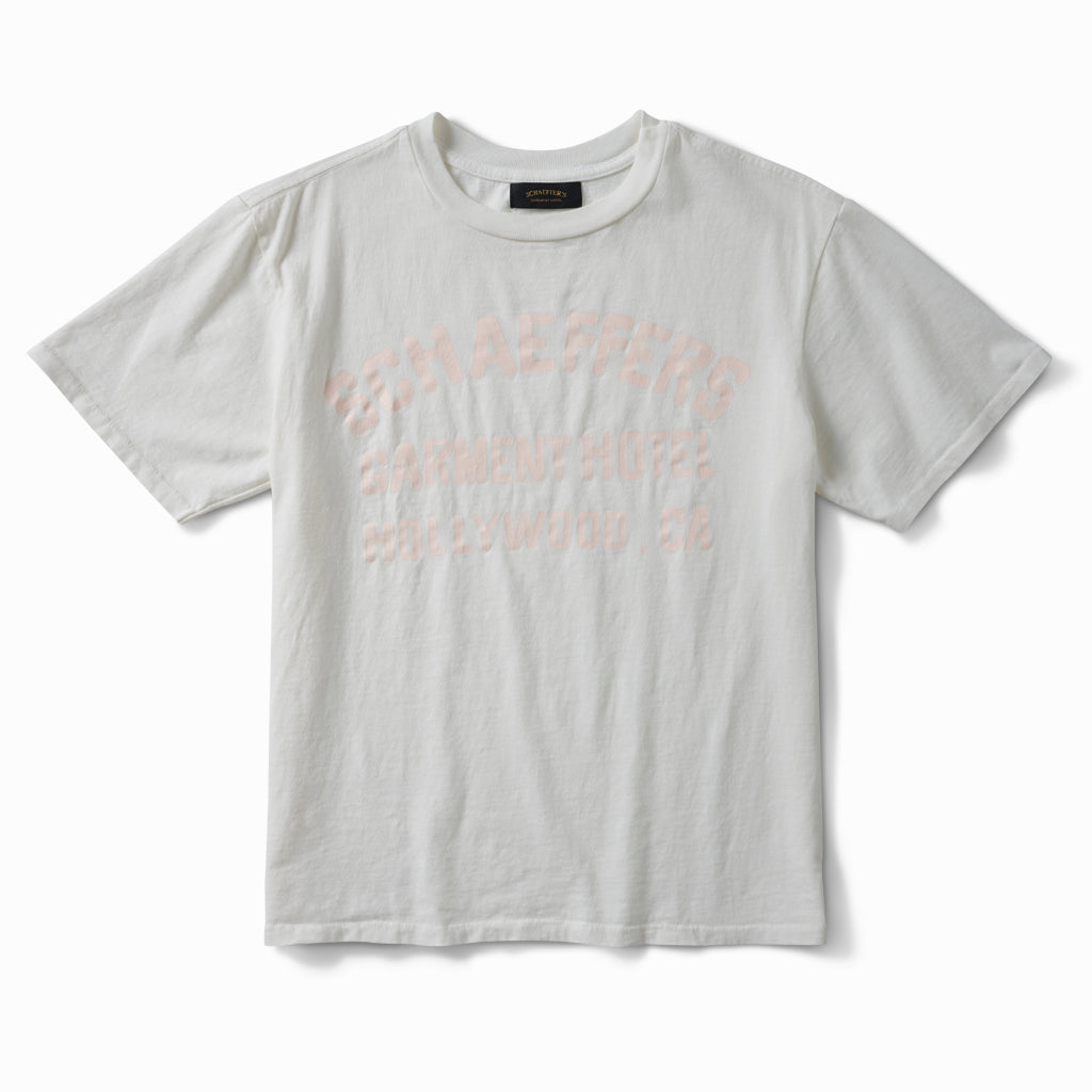 Cycle Varsity Pink cracked Print Tee