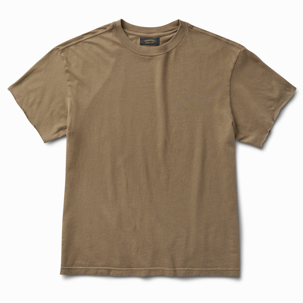 Sahara Tan Cycle Raw Edge Sleeve Tee