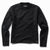 Raw Edge French Terry Crew Sweatshirt - Washed Black