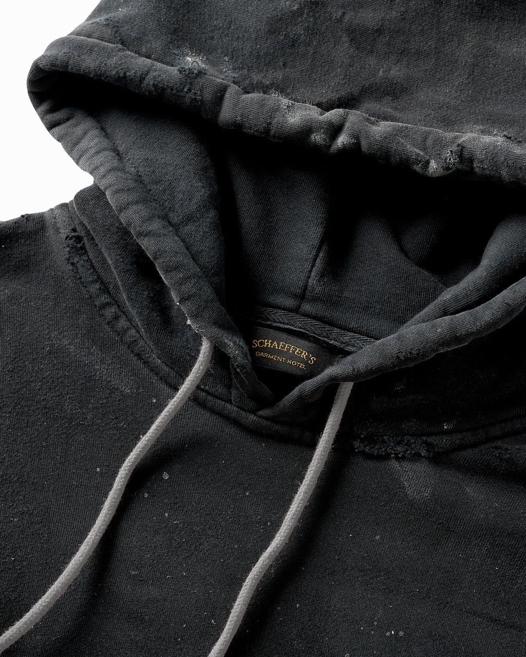 Artist Distressed French Terry Hoodie Black