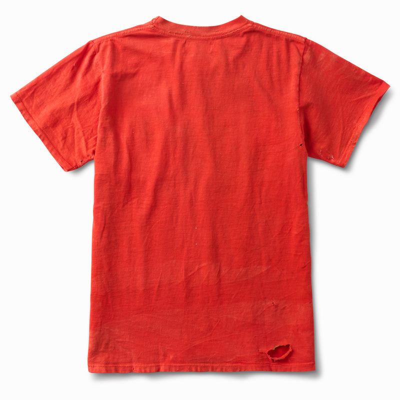 New Artist DISTRESSED Ringspun 40s Pocket Tee - Sunburst Red