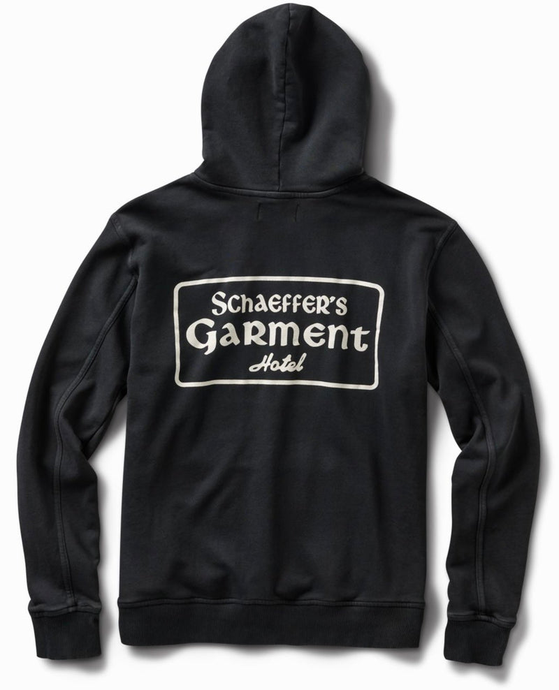 17oz French Terry Aged Black Chateau Hoodie - Schaeffer's Garment Hotel