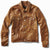 Aged Italian Handmade leather Trucker Jacket