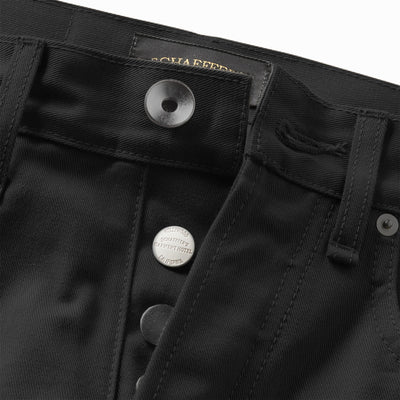 Black Japanese Stretch Double Front - 103 Tall Rise Jean PRE-SALE - Schaeffer's Garment Hotel
