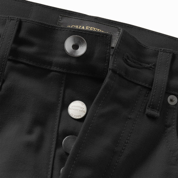 schurayシュウレイ 1922 Model Black Denim Black Denim Trousers - Schuray Official Website