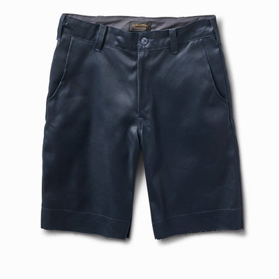 Japanese chino shorts - waxed indigo blue - Schaeffer's Garment Hotel