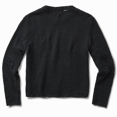 midnight twisted knit front pocket sweater - Schaeffer's Garment Hotel