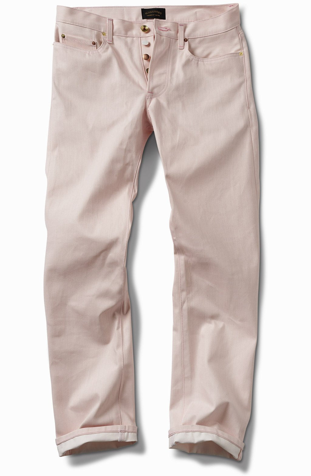 Pink Over White - Tall Rise Straight Leg - Schaeffer's Garment Hotel