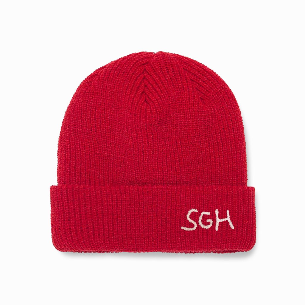 Red off white beanie Outlet