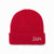 Red cord beanie 01 with Off White