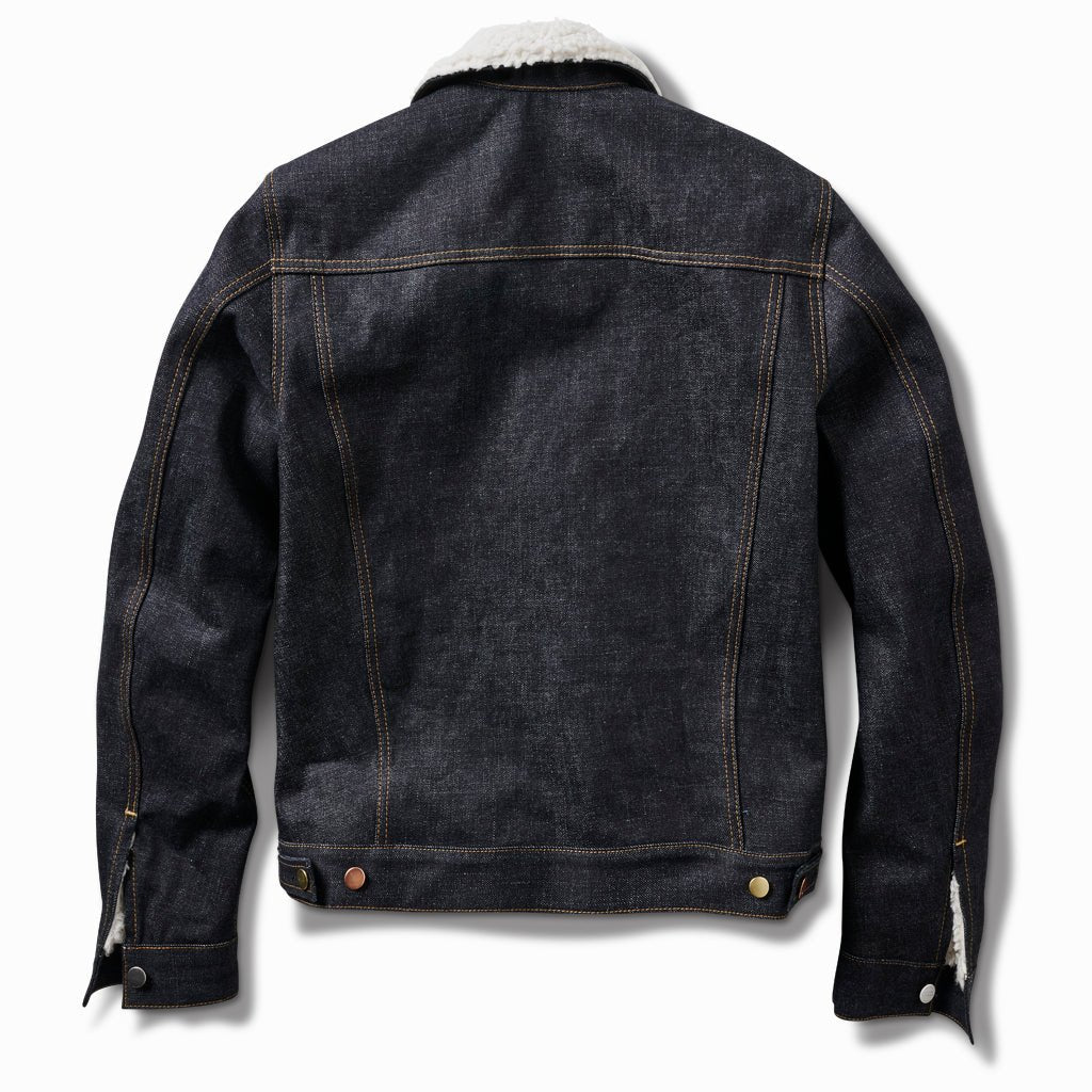 Jean Jacket Rope Shearling Denim Jacket - Rope Indigo - Schaeffer's Garment Hotel