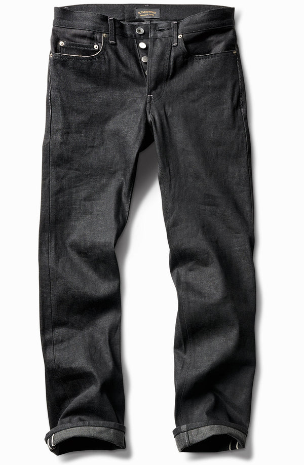 schurayシュウレイ 1922 Model Black Denim sulphur-black-tall-rise-