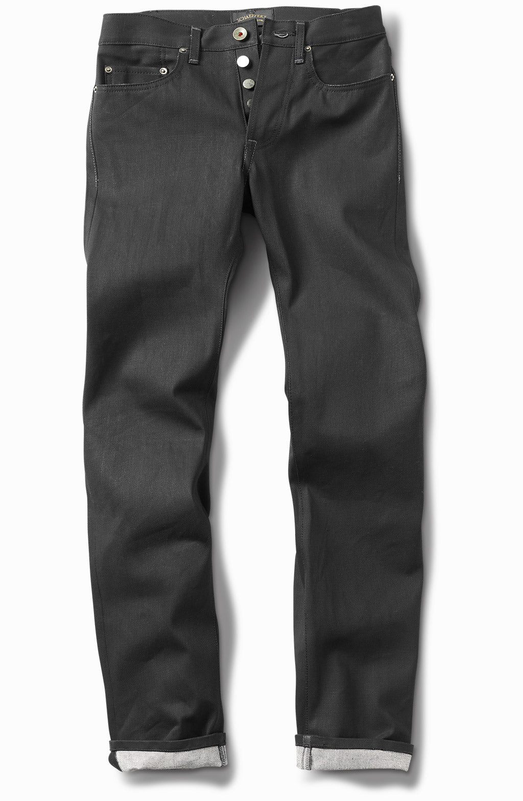 Black Japanese Stretch Double Front - 103 Tall Rise Jean