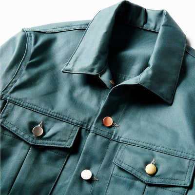 Waxed Aqua Teal chino jacket - Schaeffer's Garment Hotel