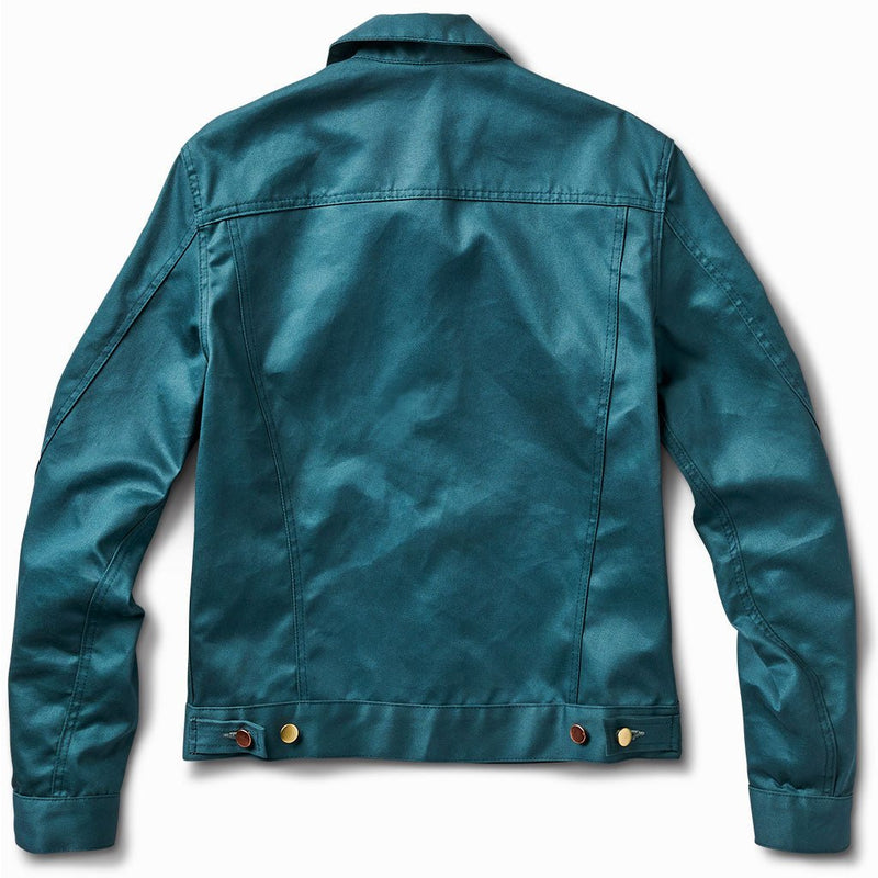 Waxed Aqua Teal chino jacket