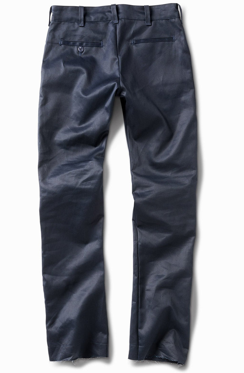 Japanese Waxed Indigo Blue Chino Pants
